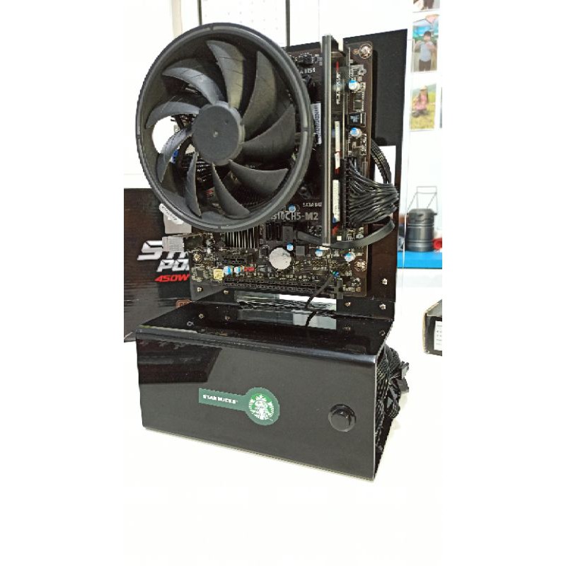 Open Case Akrilik Casing PC - mini ITX