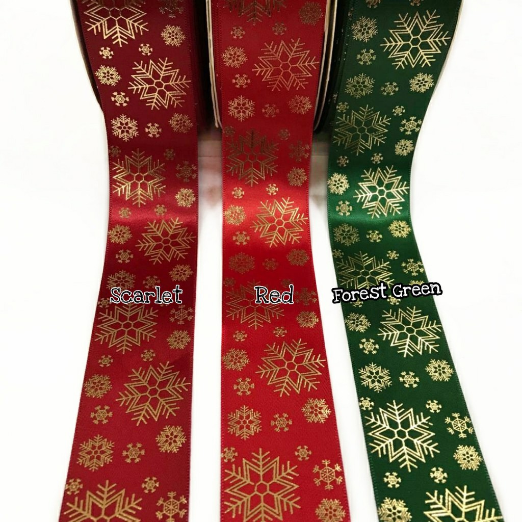 PITA SATIN SNOWFLAKES | PITA NATAL KADO HAMPERS 3.8 CM (1 1/2&quot;)