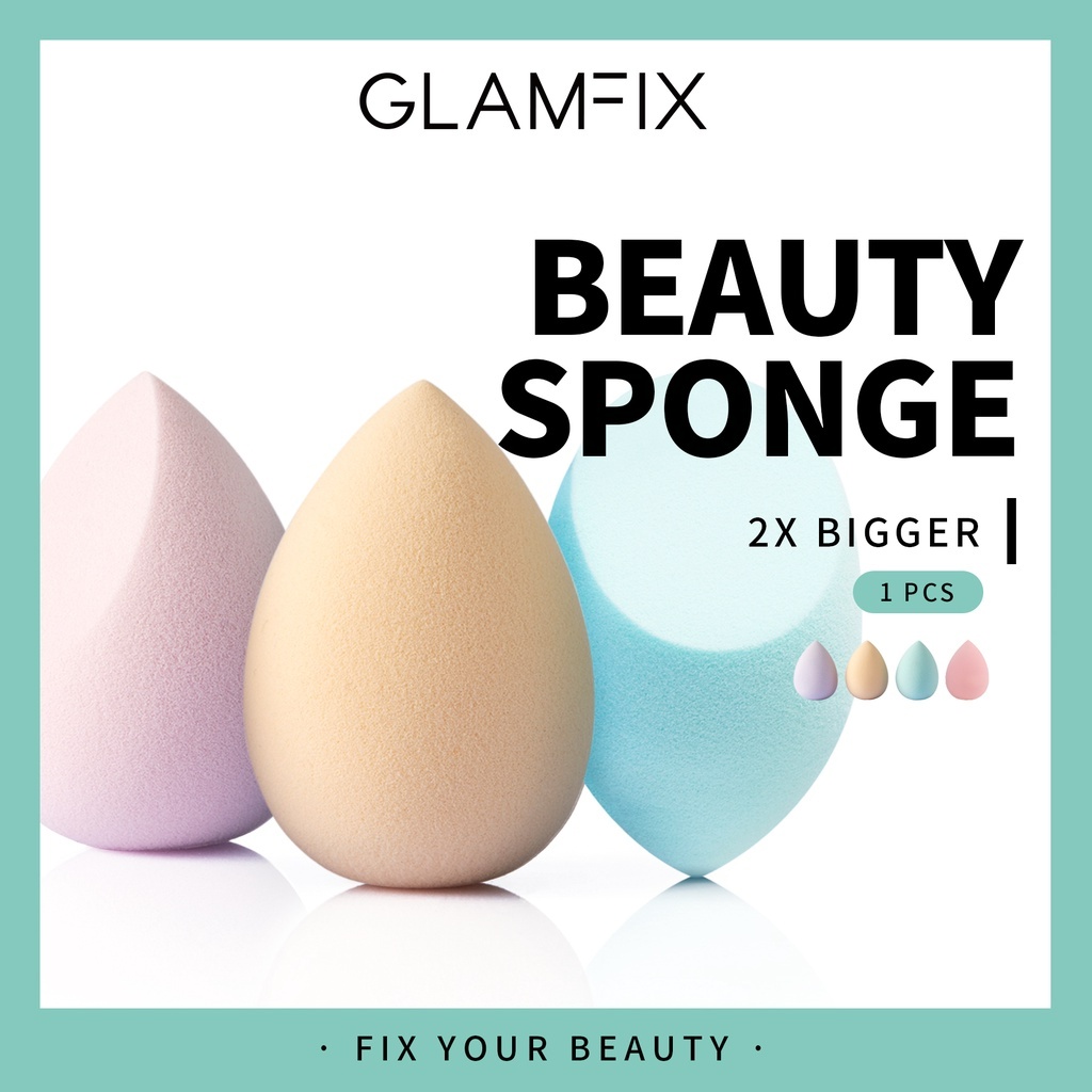 ★ BB ★ GLAMFIX Fabulous Beauty Sponge | Beauty Blender Spons Foundation | GLAM FIX Alat Kecantikan Makeup by YOU