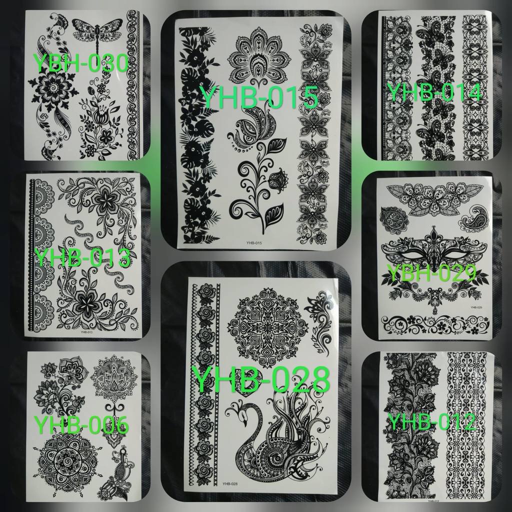 HENNA WHITE TATTO TEMPORARY WHITE GOLD