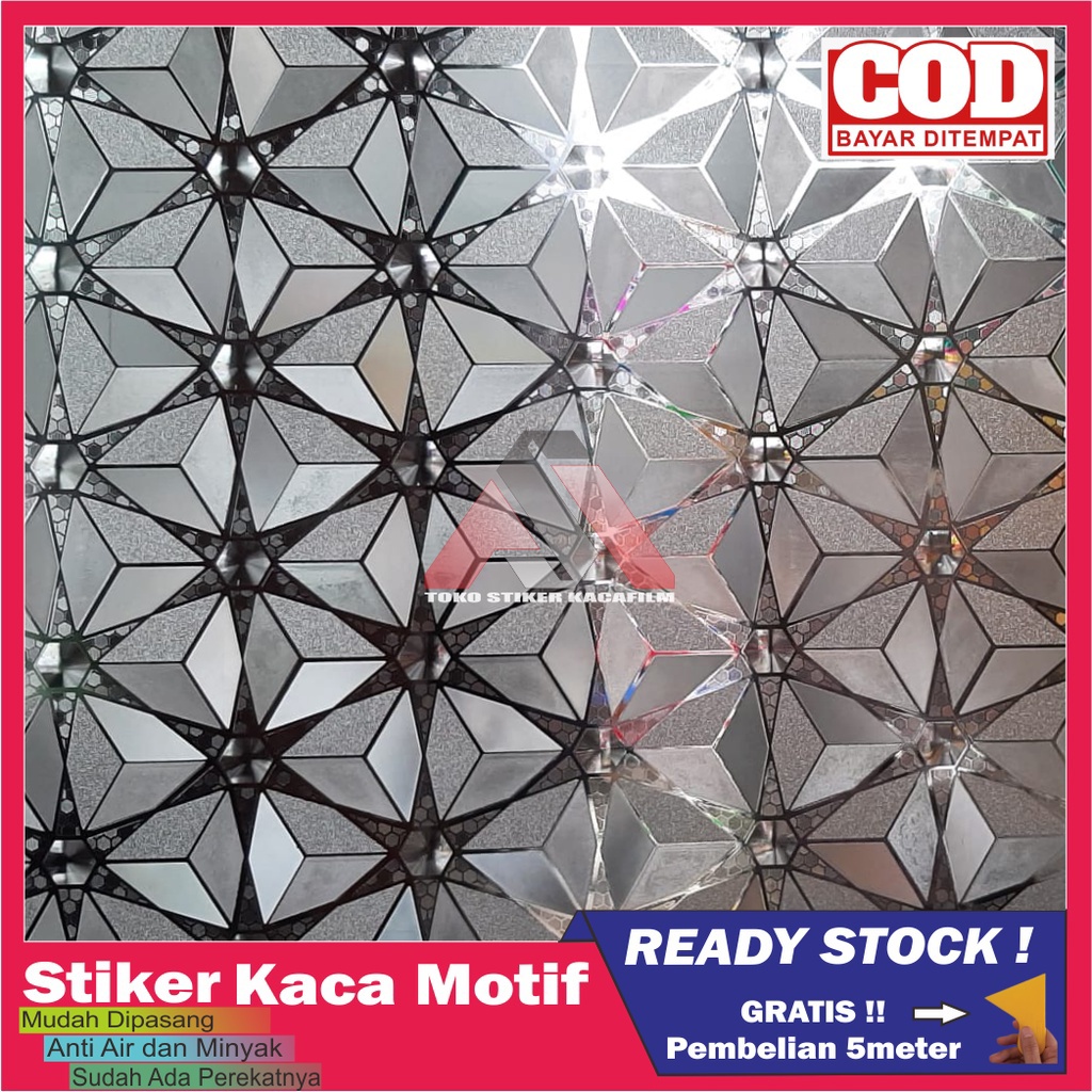 Stiker Kaca Sandblast Motif Gliter Sticker Kaca Es Buram Wallpaper Kaca Jendela Rumah