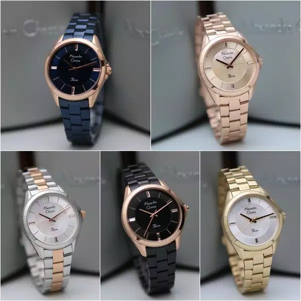 Jam Tangan Wanita Alexandre Christie AC 2816 Rose Gold Seri Terbaru Original