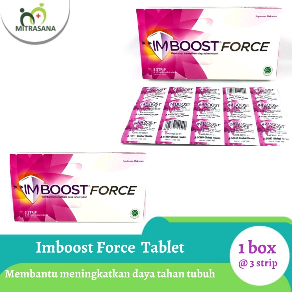 Imboost Force Tablet 1 Strip (@10 tablet) / 1 Box (@3 Strip/30 Tablet)