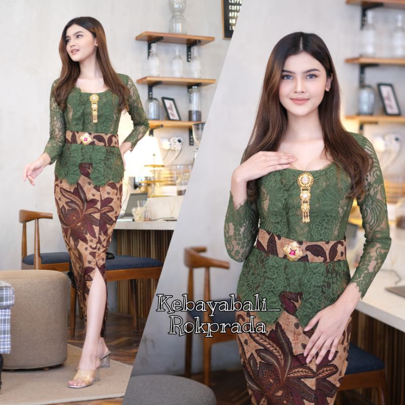 KEBAYA HIJAU KEBAYA NATAL KEBAYA RAYA KEBAYA BALI KEBAYA MURAH KEBAYA SEMINITALY PREMIUM