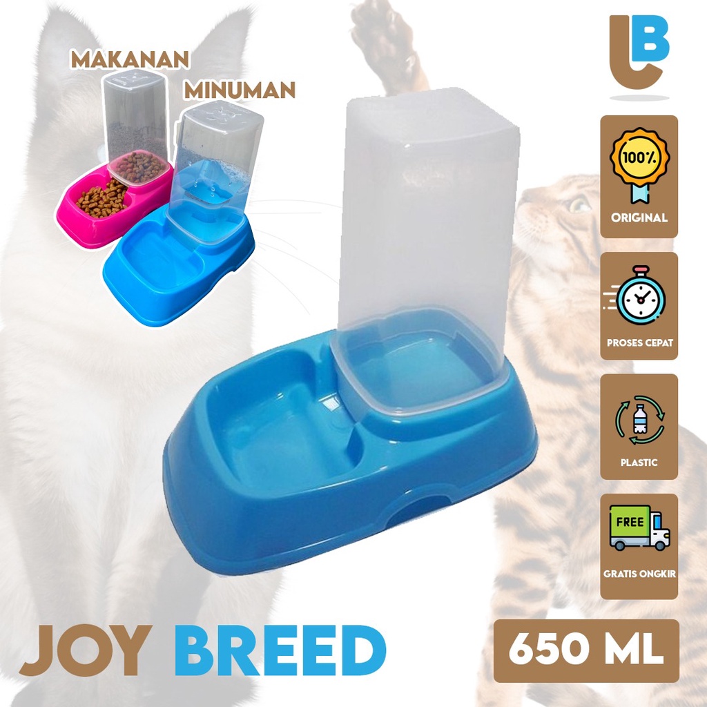 TEMPAT MAKAN HEWAN PET DISPENSER MAKANAN DAN MINUMAN KUCING ANJING