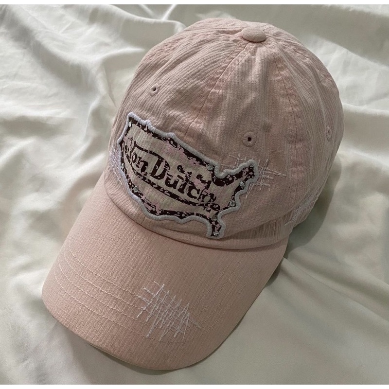 Topi Von Dutch baby pink cap hat