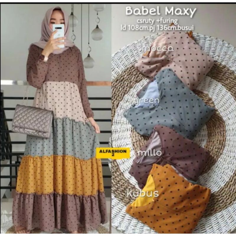 tiramisu Maxi/Babel Maxi gamis jumbo