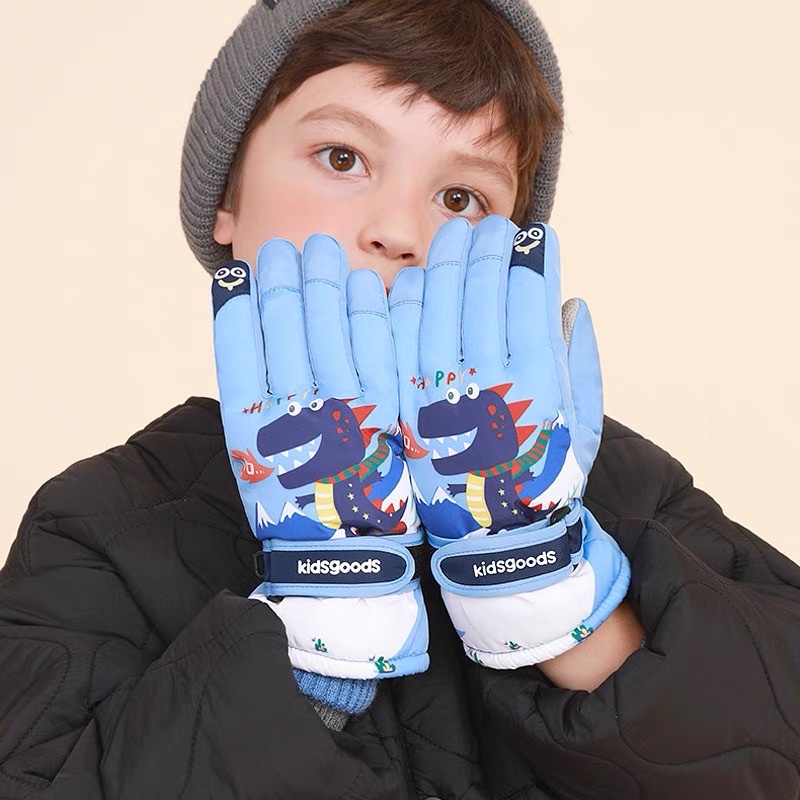 Kids snow gloves waterproof mitten mittens sarung tangan anak anti air ski salju hangat remaja