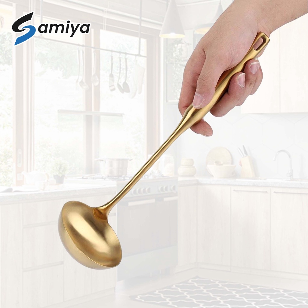 big ladle spatula soup spoon cooking / sendok masak kuah sayur sop besar stainless steel kitchen tool