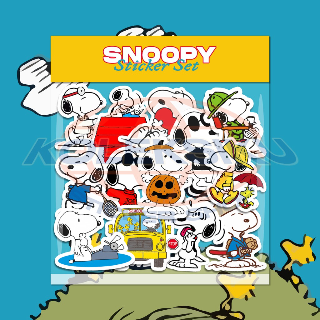 Jual STIKER SNOOPY STIKER AESTHETIC STIKER KARTUN STIKER LUCU STIKER HP ...