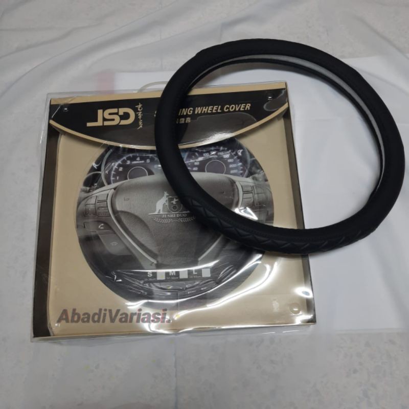 Sarung Stir JSD Mobil Kulit Sintetis Bahan Tebal Universal