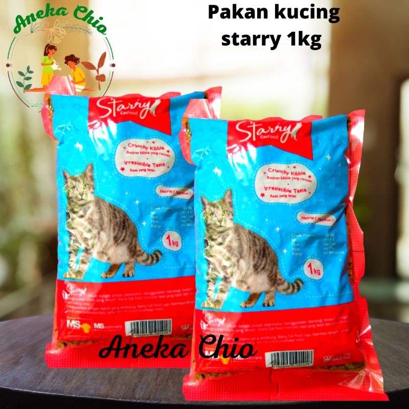 STARRY CAT FOOD 1KG MAKANAN / pakan KUCING BERKUALITAS