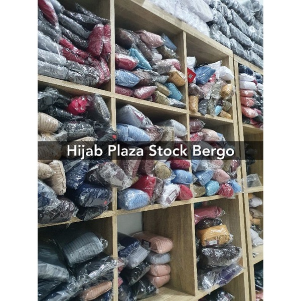 JILBAB INSTAN BERGO POLOS ZOYA MARSHA HL HITAM, ABU, NAVY, PUTIH, COKLAT , DUSTY, READY BEST PRODUK
