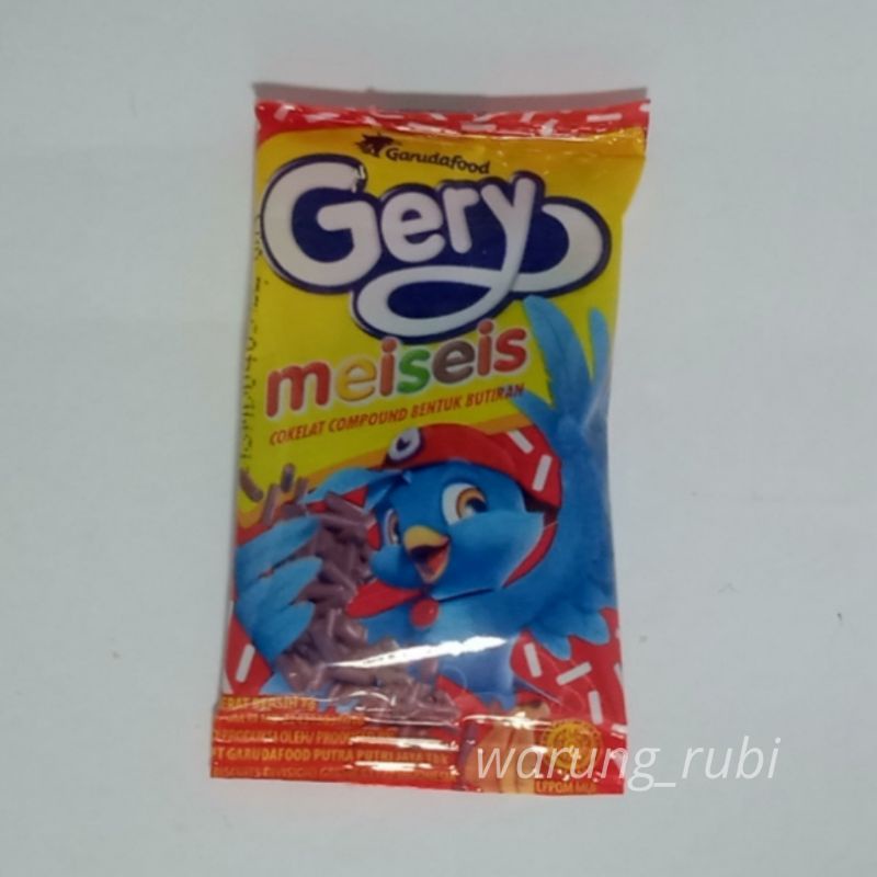 Gery Meiseis Seres 7 gram, Harga 1pcs. Snack Jajanan jadul Coklat Cemilan Cokelat Makanan ringan Tab