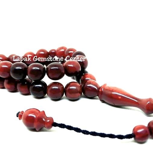 Tasbih Kayu Kaokah Kokka Kaukah 33 Butir 9mm Asli Original