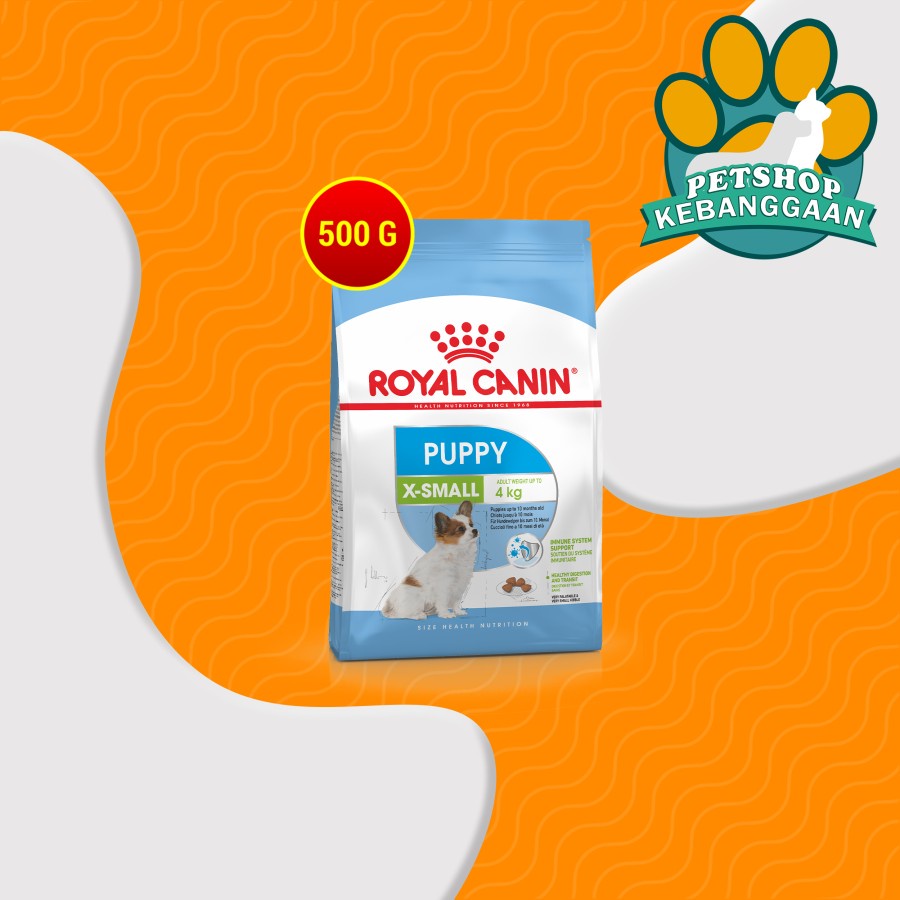 Makanan Anjing Royal Canin Xsmall Puppy 500 Gram Dog Food Anjing Ras Kecil