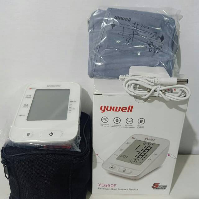 Tensi digital merk Yuwell type YE660E + Adaptor ( original )