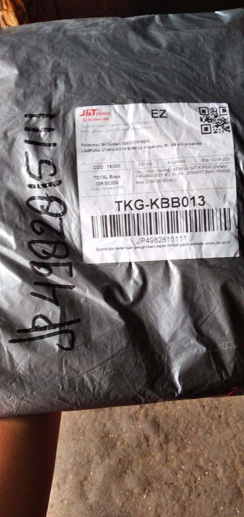 Kemeja Batik Pria Lengan Panjang Size M L Xl Xxl  Bswart Batik Hrb026