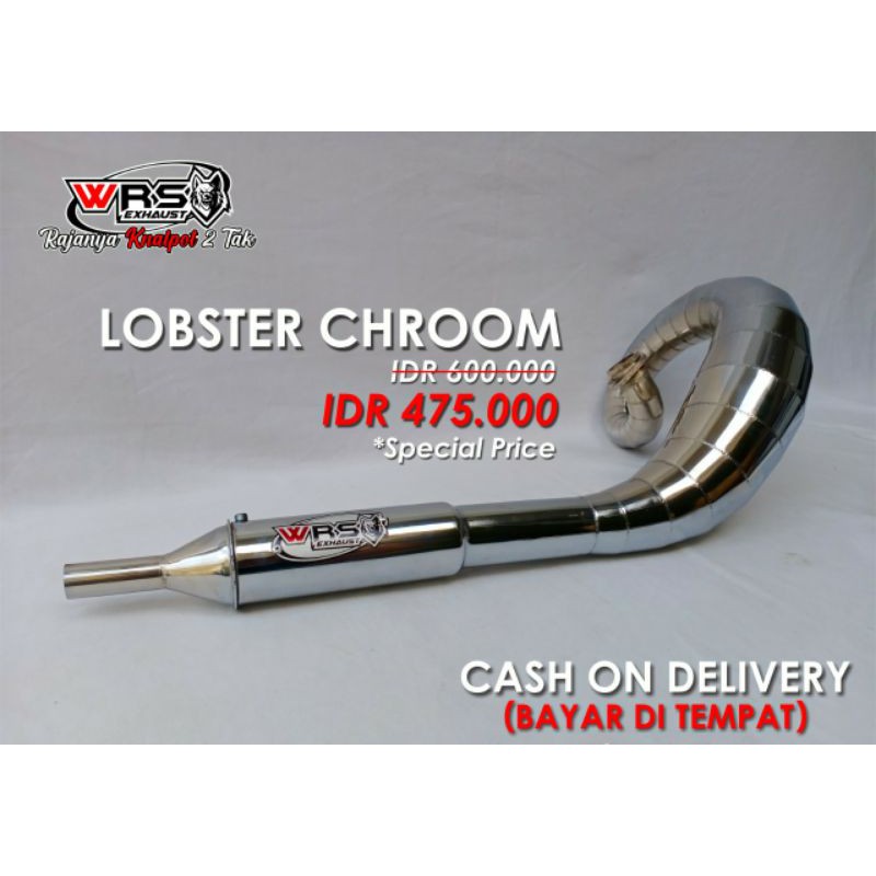 knalpot rx king lobster crom original wrs exhaust