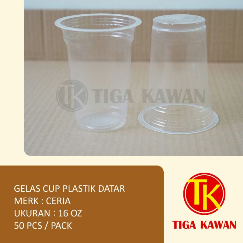 Jual Gelas Cup Plastik Datar 16 Oz Cup Plastik Shopee Indonesia 9941