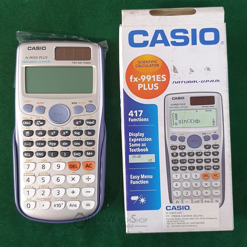 

Calculator Scientific CASIO FX-991ES+ PLUS Original Bergaransi Resmi 1 Tahun Kalkulator Ilmiah
