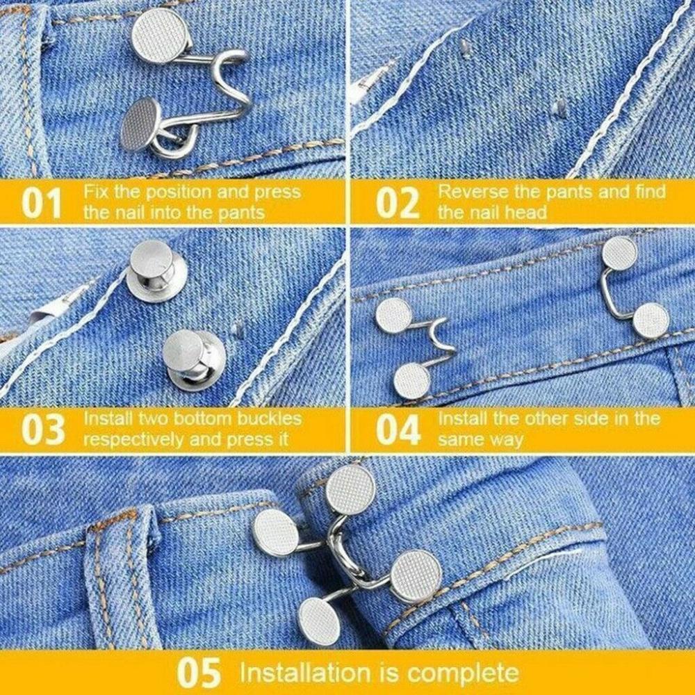 Nail-free Waist Buckle Waist Closing Artifact Slimmer Adjustable Snap Button 27/32MM