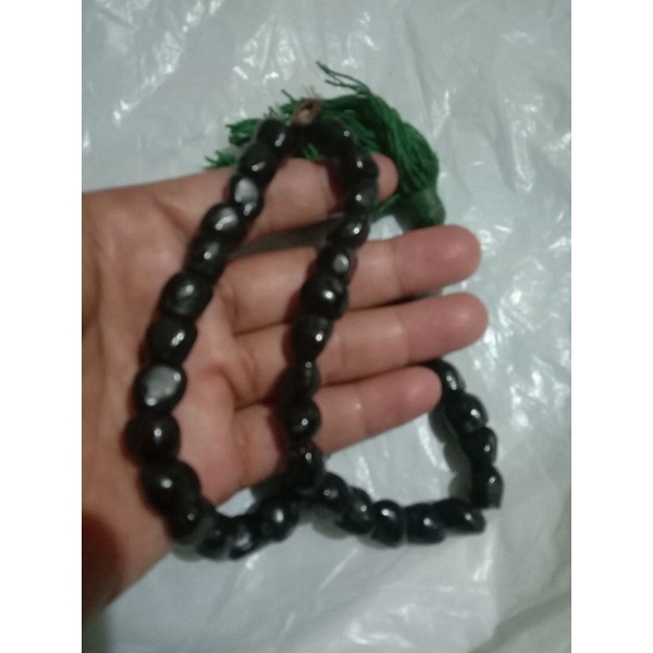 tasbih biji pisang pidak isi 41butir /tasbih biji pisang wali /tasbeh pisang bonang asli /tasbih ant