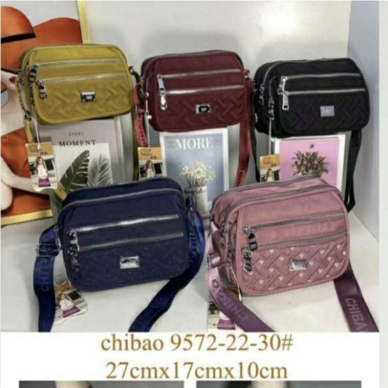 Tas wanita slempang chibao 9572 ory import bahan kanvas