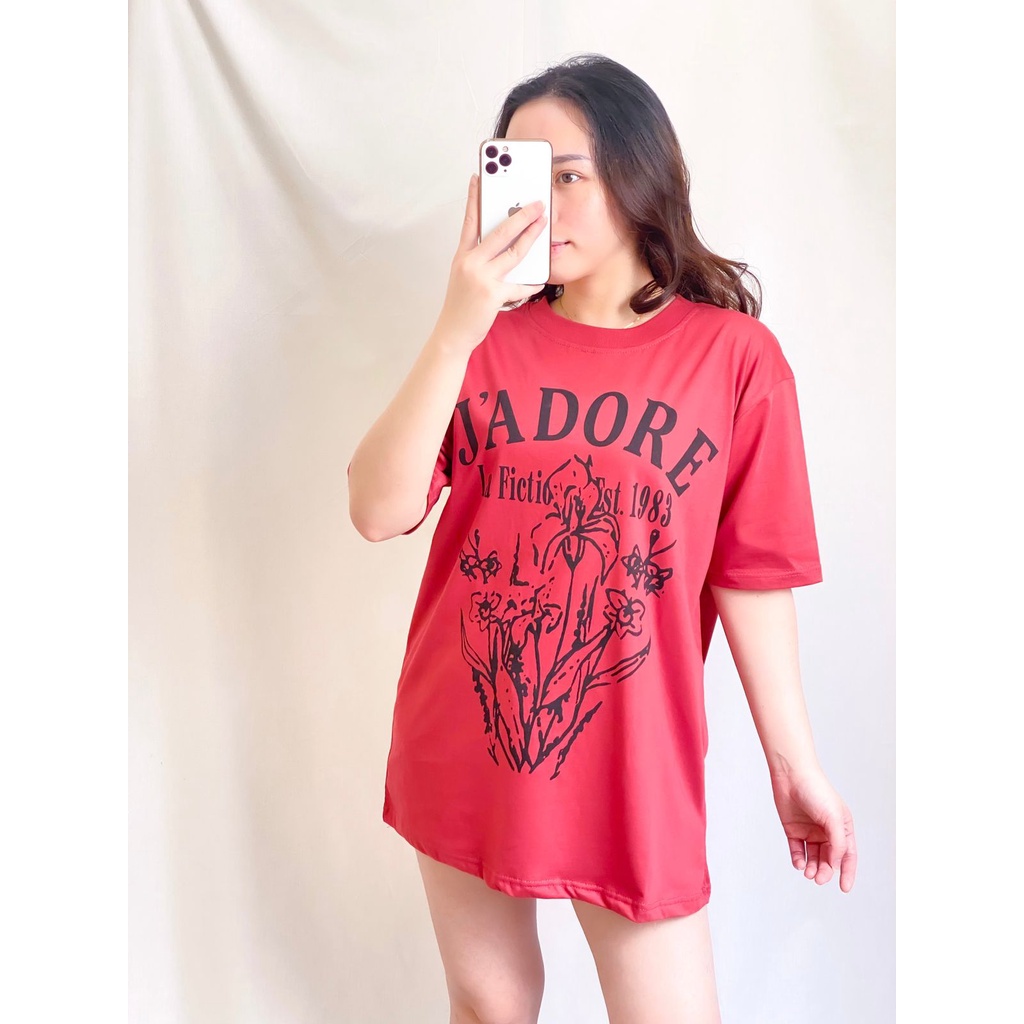 Kaos Wanita Lengan Pendek Bahan Katun Premium Kaos Oversized Wanita