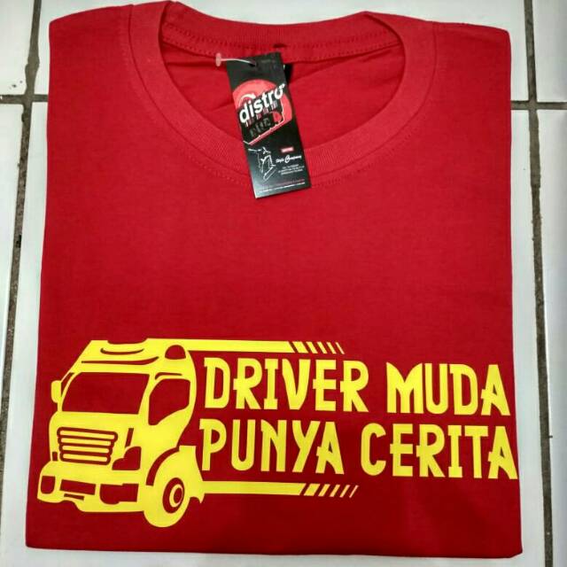 DRIVER MUDA Kaos tshirt DRIVER MUDA merah