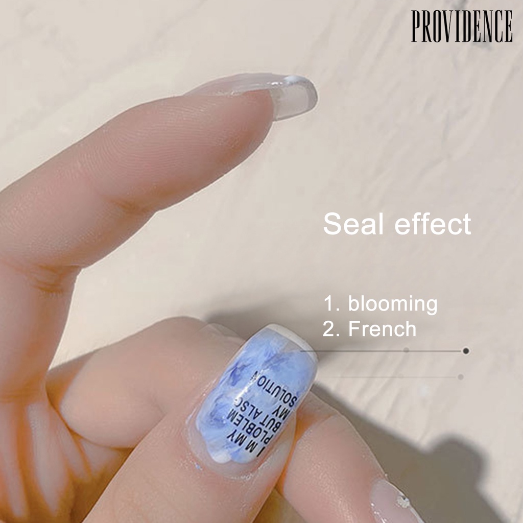 Providence Double Head Nail Stamper Non-Deformed Transparent Nails Scraper Gel Polish Stamp Makeup Tool for Manicure