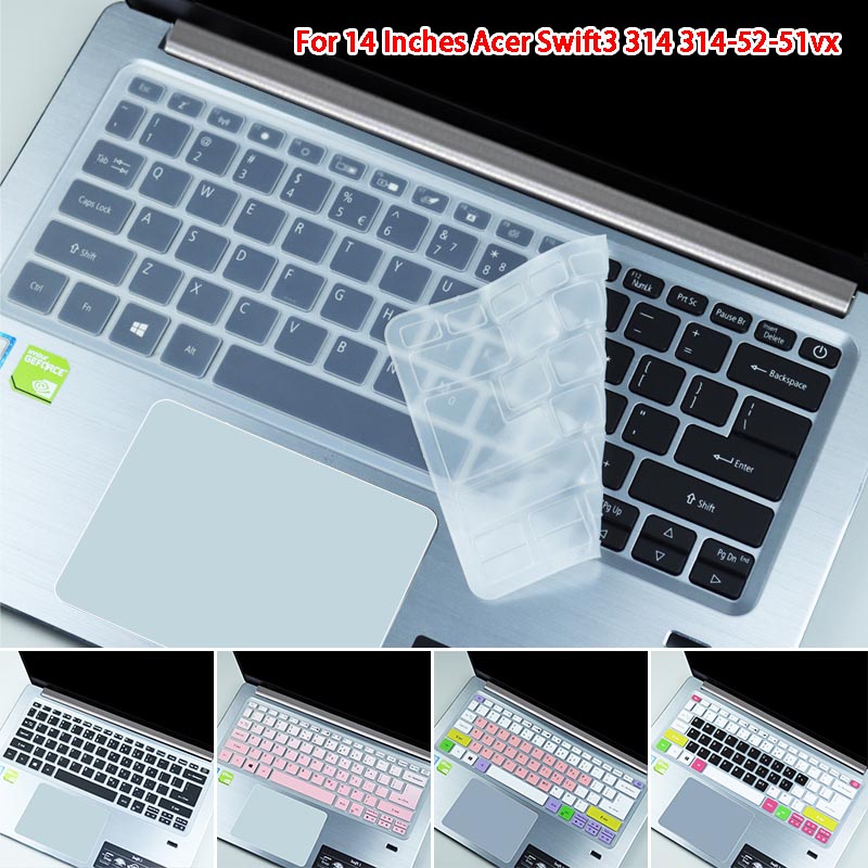 Cover Pelindung Keyboard Bahan Silikon Ultra Tipis Tahan Air Dan Debu Untuk Acer Swift3 SF314 314-52 - 51vx Aspire 3 14 Inch