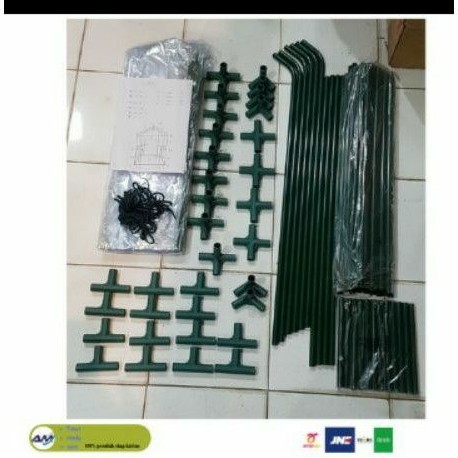 greenhouse rumah kaca portable tanaman 1 pintu transparan