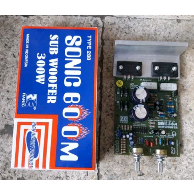 kit subwoofer aktif type 288 sonic boom active mesin amplifier sub ampli power rakitan