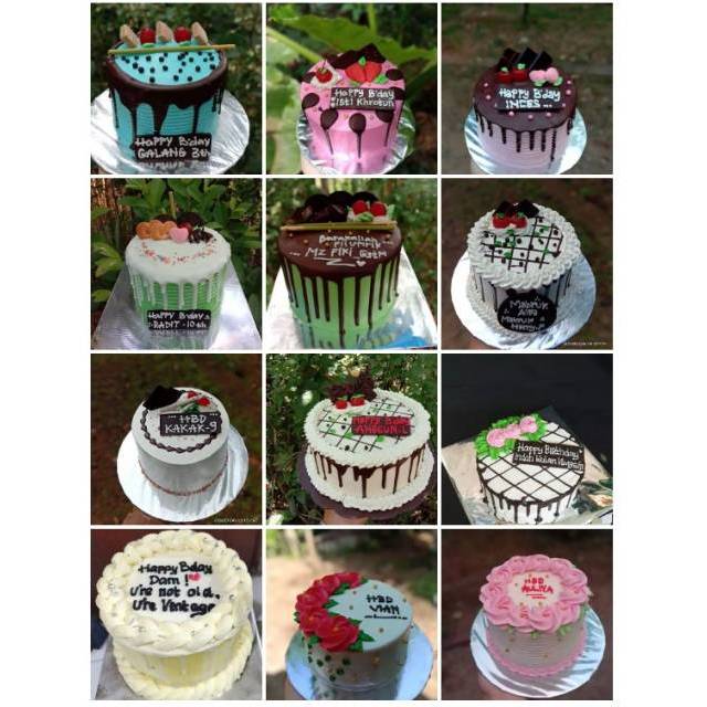 Kue ultah / kue ulangtahun / kecil / mini