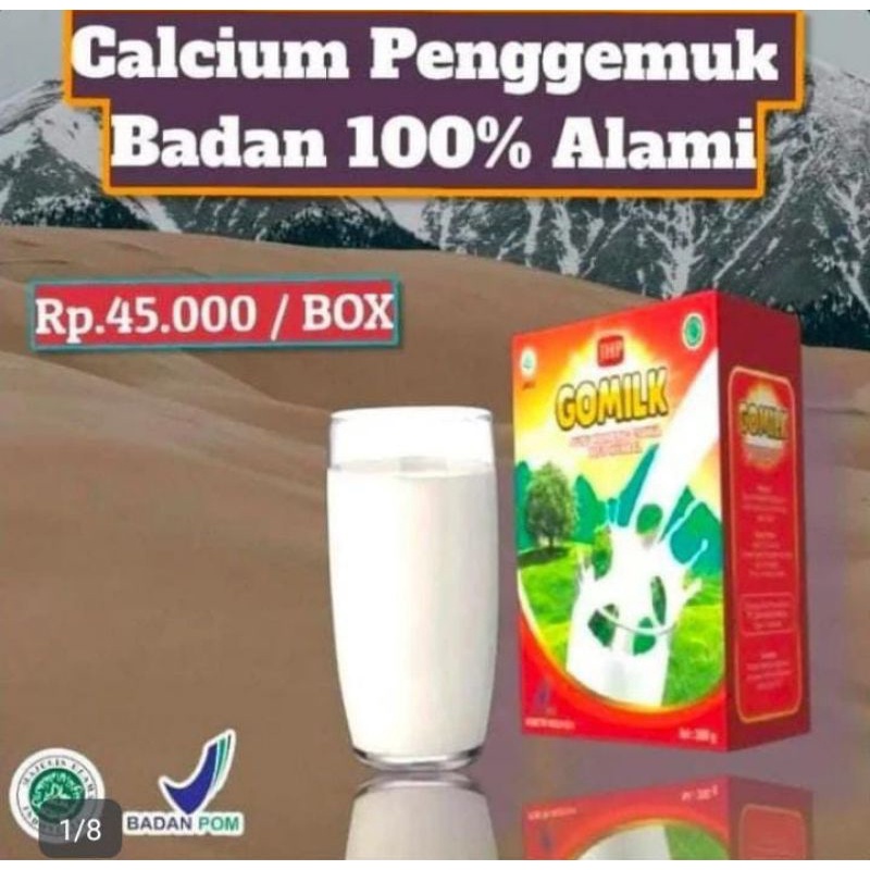 

Gomilk Susu etawa Penambah Nafsu makan / Susu Etawa plus Herbal Daun Kelor Daun Salam dan Mengkudu