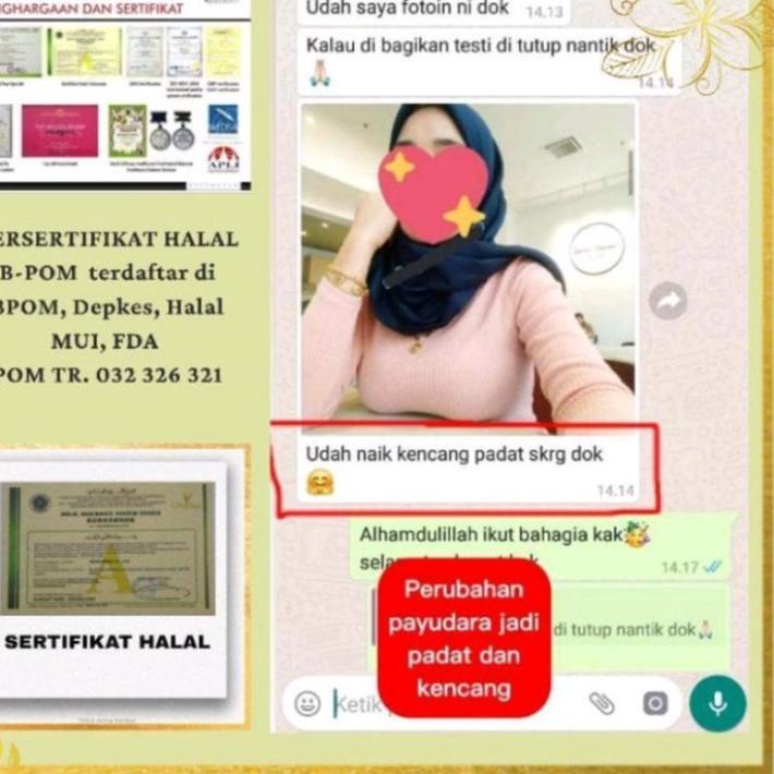 [KL1251] [] PEMBESAR PAYUDARA ALAMI PENGENCANG PAYUDARA || SPIRULINA | ZINC | VITALINE 100% ORIGINAL