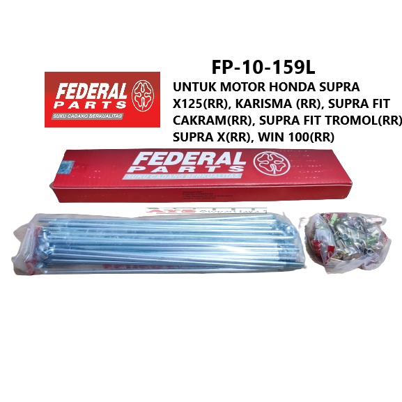 JARI-JARI / RUJI FEDERAL FP-10-159L UNTUK MOTOR HONDA SUPRA X125(RR)  KARISMA(RR) SUPRA FIT TROMOL(R