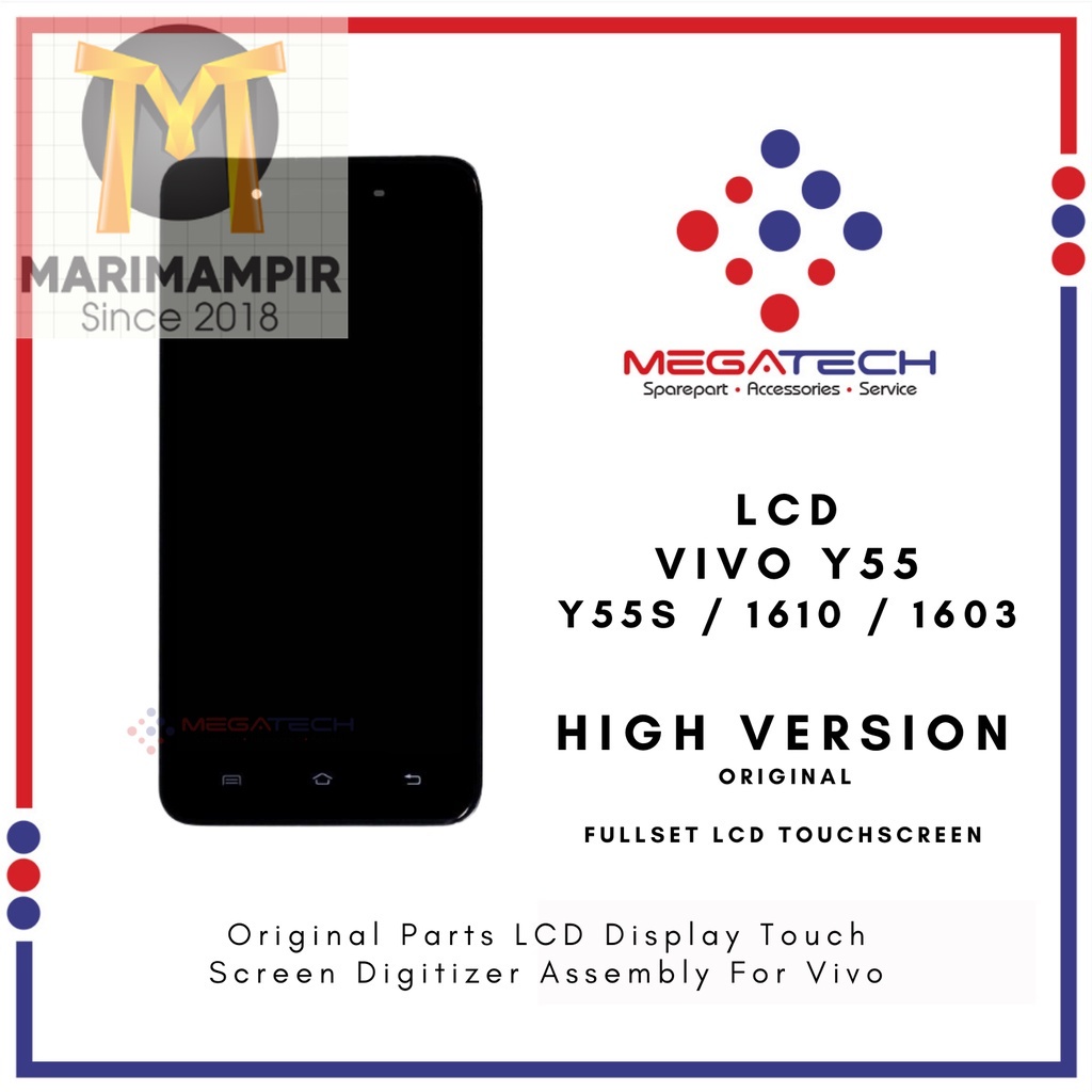 Marimampir LCD Vivo Y55 / LCD Vivo Y55S / LCD Vivo 1610 / LCD Vivo 1603 Fullset Touchscreen