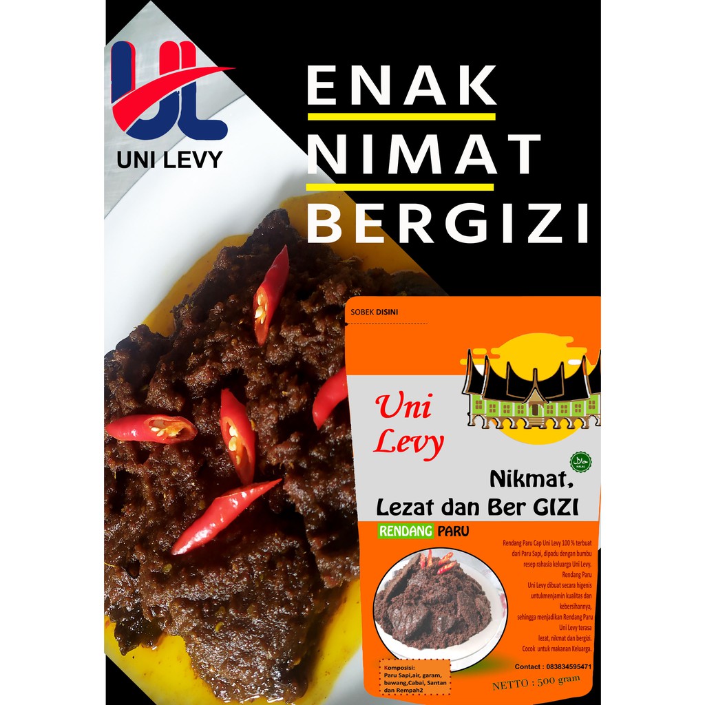 

RENDANG PADANG PARU UNI LEVY