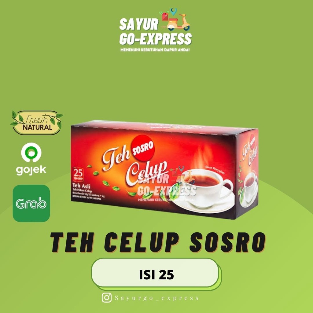 

Teh Celup Sosro isi 25 pcs