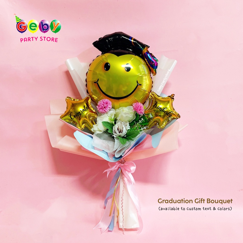 [READY 1 HARI JADI] Hand Bouquet Graduation Hadiah Wisuda Buket Balon Bunga