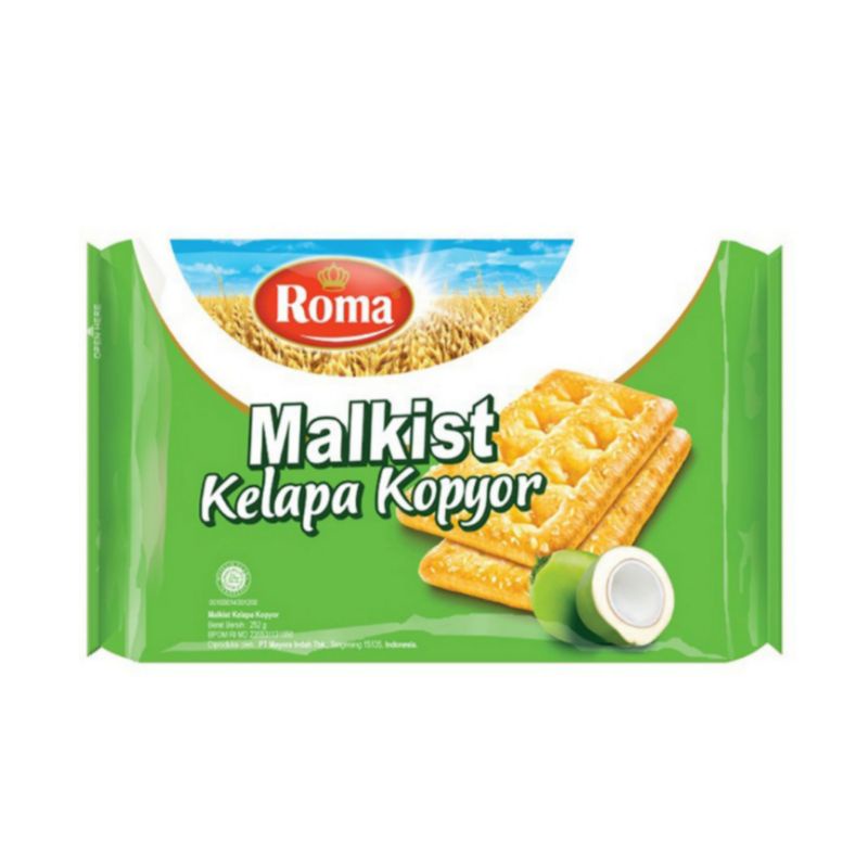 

Roma Malkist Kelapa Kopyor Crackers 252 g