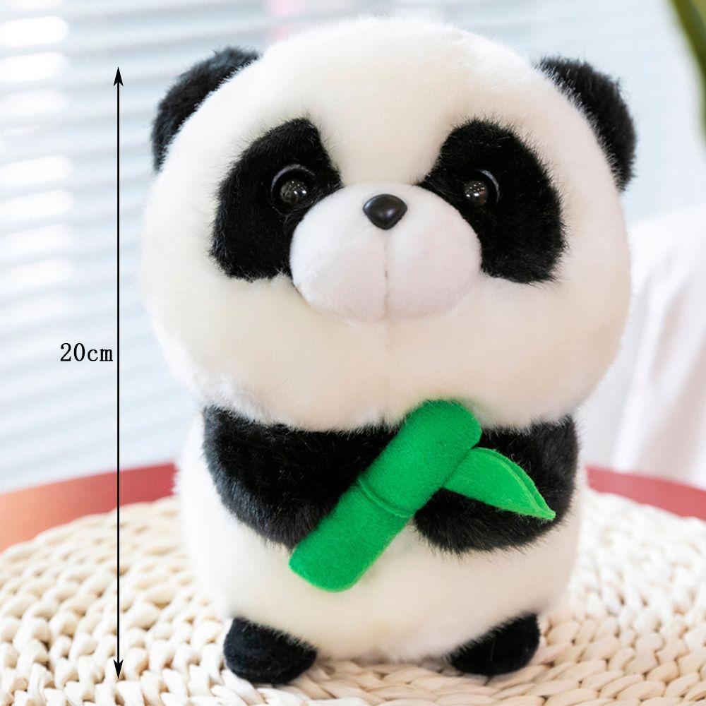 Lanfy Panda Plush Doll Hadiah Ulang Tahun Kualitas Tinggi Lucu Hewan Kecil Boneka Hewan Dekorasi Rumah Menenangkan Mainan Tupai Harta Nasional Panda Mainan Mewah