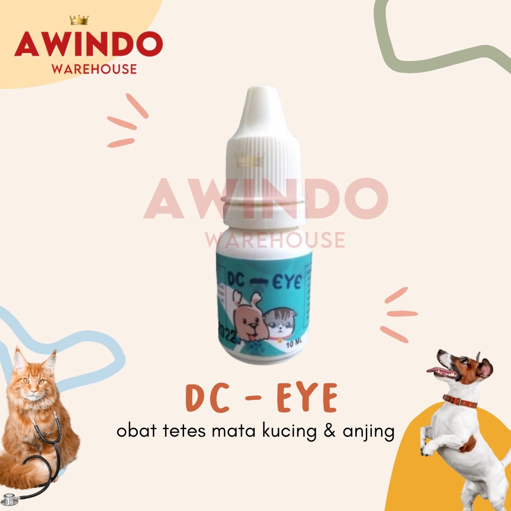 DC EYE - Obat Tetes Mata Kucing Anjing Selaput Mata Putih Infeksi Mata