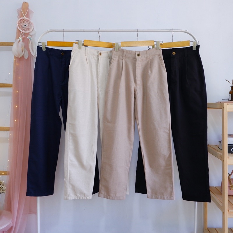 Linen Basic Pants / Cullote