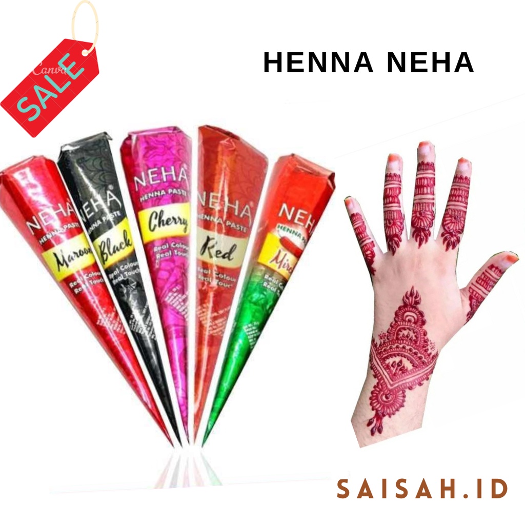 Henna Neha/Pacar kuku henna neha/Henna warna bagus/Henna pacar kuku