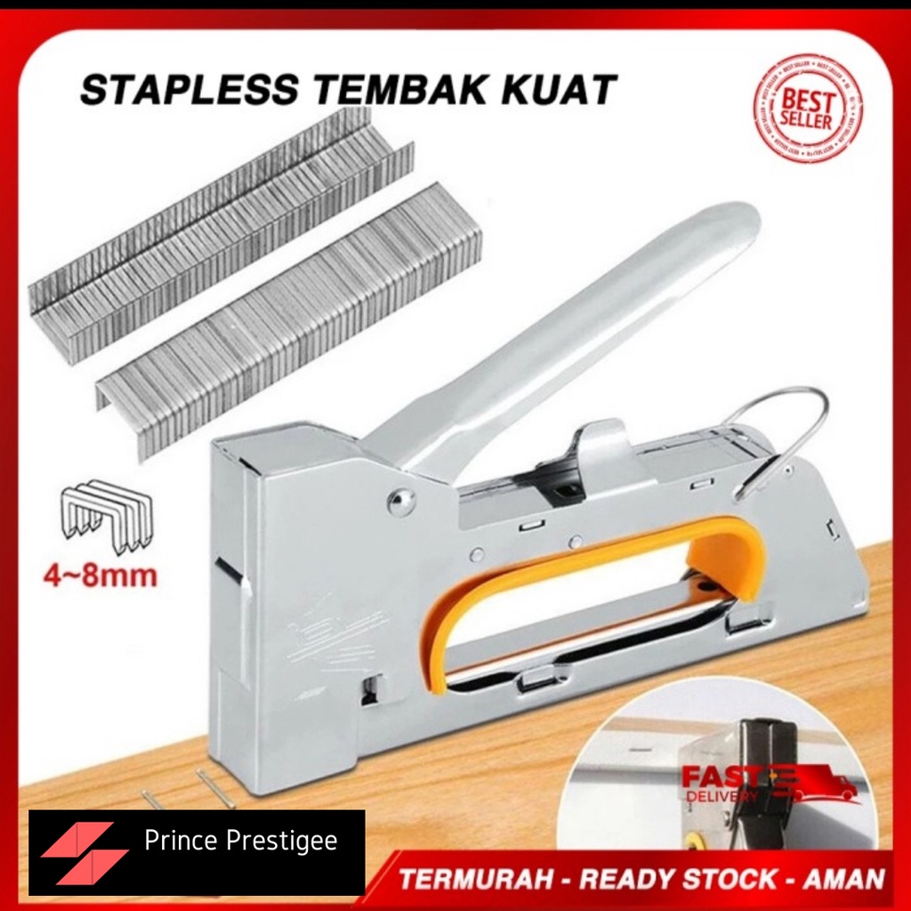 Staples Tembak Staple Gun Tacker Jok Motor Steples Stepler Tembak Top