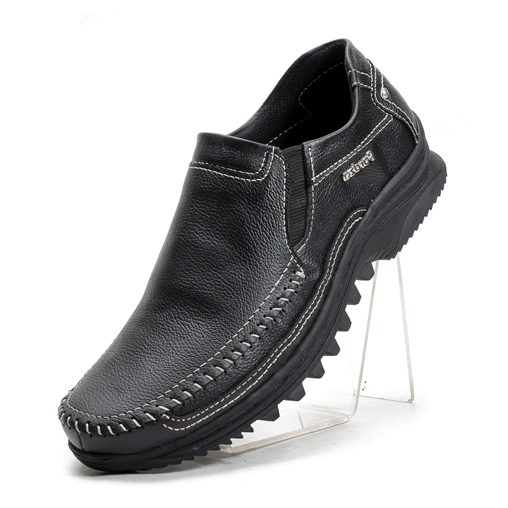 Sepatu Pria Casual Slip On Kulit Asli Rajut Original Fordza Moccasin Corrected Grain Milling 301