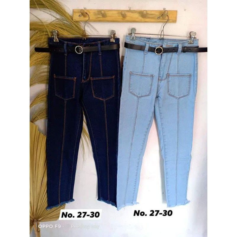 ELANA BOYFRIEND WANITA JEANS SABRINA ( KANTONG DEPAN)